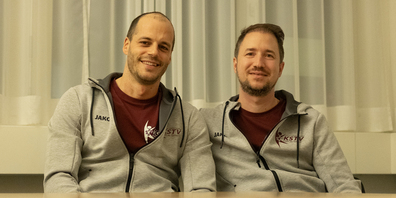 Gian-Marco Fedrizzi (r.) mit seinem Nachfolger Pascal Rüegg. 