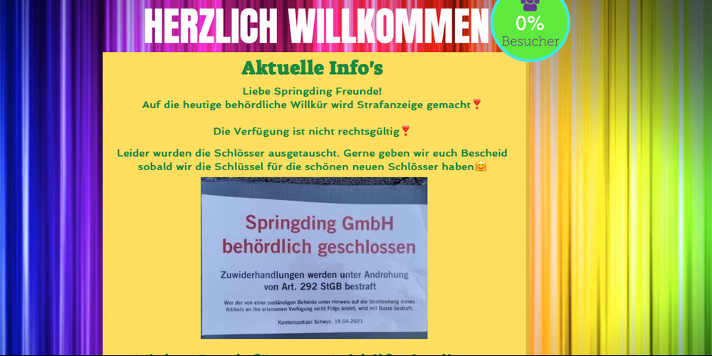 Unruhe im Rietli: Die Polizei rückte am Sonntagnachmittag an, um das Springding vorübergehend zu schliessen. 
