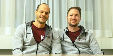 Gian-Marco Fedrizzi (r.) mit seinem Nachfolger Pascal Rüegg. 