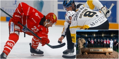 Vor den Eishockey-Spielern stehen an diesem Abend die ESAF-Schwinger im Fokus.