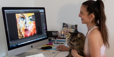 Daniela Filippelli verbindet analoge und digitale Stilmittel zu Kryptokunstwerken.