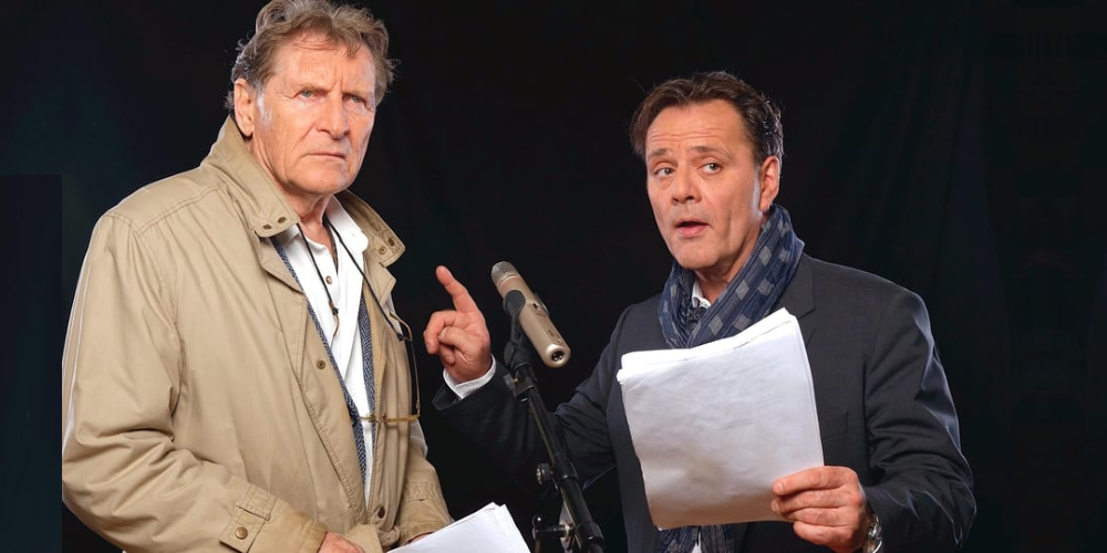Michael Schacht (links) und Heinz Margot bringen die Maloney-Fälle auf die Bühne.