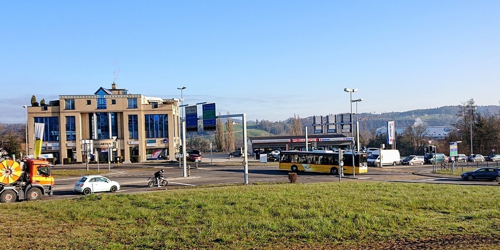Die Augarten-Kreuzung in Niederuzwil