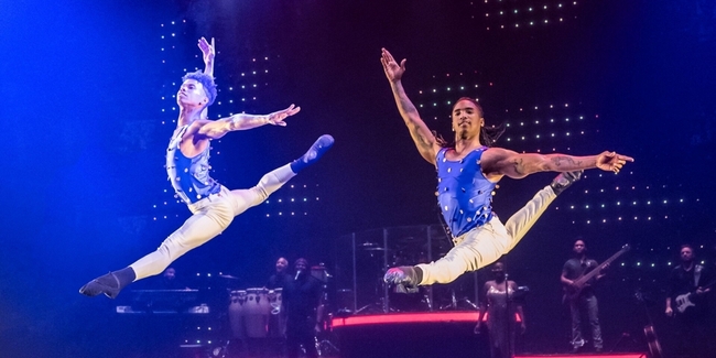 Kraftvolle Sprünge mit scheinbarer Leichtigkeit ausgeführt.