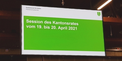 Die wichtigsten Eckdaten zur Aprilsession 2021 des St.Galler Kantonsrats auf einen Blick.