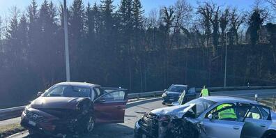 Grosses Glück für die Insassen der beiden Autos. Niemand wurde verletzt.