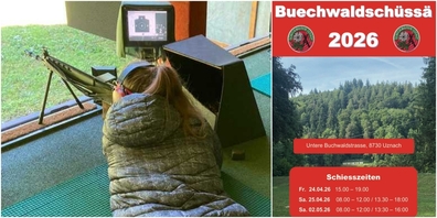 Der Schützenverein Uznach freut sich über neue Mitglieder - egal, ob Anfänger oder Fortgeschrittene. Übrigens: Bald ist wieder das Buchwaldschiessen.
