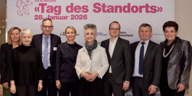 Die Bedeutung des Tag des Standorts zeigt sich auch daran, dass der gesamte Regierungsrat anwesend war.