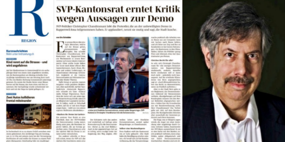 Christopher Chandiramani erhielt durch seinen Beitrag «Rappi hat sich vor einer Bewilligung gedrückt» viele Feedbacks.