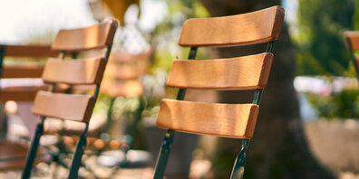 Endlich wieder draussen sitzen.