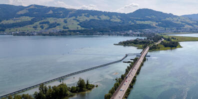 Der Seedamm war wegen des Unfalls vorübergehend gesperrt. (Archivaufnahme)