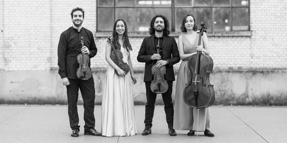 Das Loewe-Quartett: Bastian Loewe und Livia Loewe, Geige, Juan Carlos Escobar Ossa, Bratsche, und Milena Umiglia-Marena, Cello