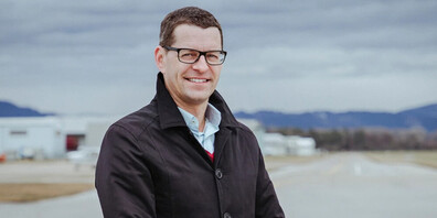 Flugplatzchef Thomas Krutzler