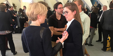 Franziska Ryser von den Grünen hat Grund zum Jubeln, sie holt einen Sitz. Foto: Luca Lehmann.