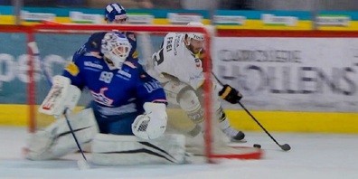 Mit einem "Buebetrickli" erzielte Lars Frei im Spiel 5 des Playoff-Finals das wichtige 2:0 für seinen Club gegen Favorit EHC Kloten.