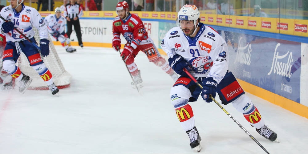 Denis Hollenstein (ZSC) schoss das 1:0 gegen die Lakers (Foto: Achivbild, Tom Oswald)