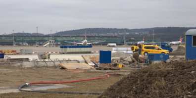 Bauarbeiten am Flughafen Zürich führen zu Lärmemissionen
