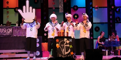 Auftritt der Schnitzelbank «d’Änker».