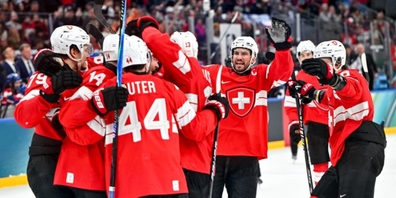 Die Erlösung: Nach Kukans Treffer in der 62. Minute brechen bei den Schweizern alle Dämme.
