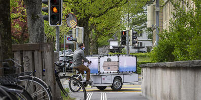 "Sinnliches Erlebnis": Eine Probefahrt zur Lancierung des Bestattervelos in Bern.