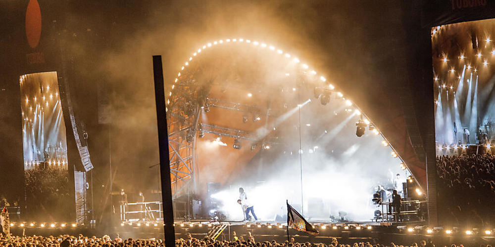 ARCHIV - Auch in diesem Jahr wird Dänemarks größtes Musikfest, das Roskilde Festival, ausfallen. Foto: Jens Noergaard Larsen/Ritzau Scanpix/AP/dpa