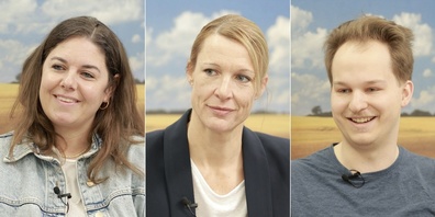 Wollen in den Gemeinderat: (v.l.n.r.) Andrea Roth-Gadient, Christa Meier-Oberholzer und Conradin Haselbach.