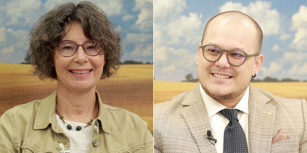 (v.l.n.r.) Claudia Weber (GLP) und Martin Dilla (SVP) treten am 8. März 2026 bei der Ersatzwahl für einen Uzner Gemeinderatssitz an.