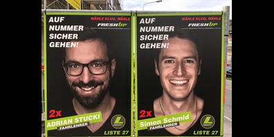 Die einen findens lustig, die anderen nicht: die selbstgemachten «Wahlplakate».