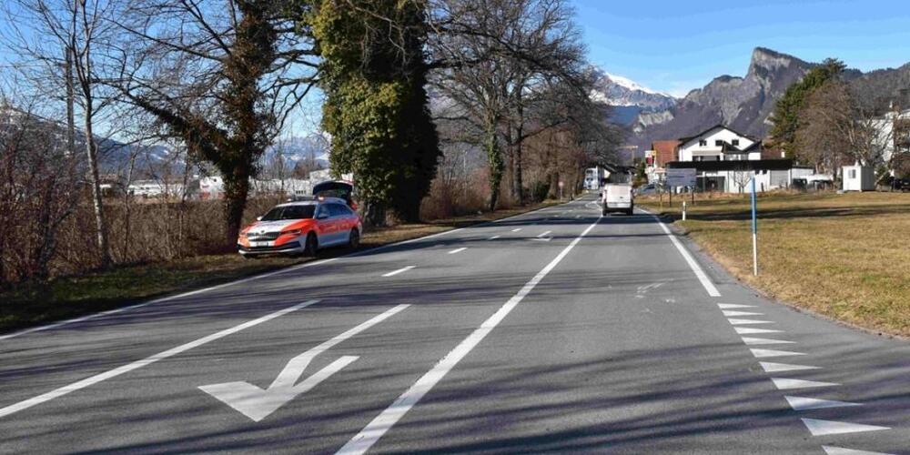 Der Unfallort in Maienfeld.