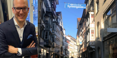 Andreas Egger, Geschäftsinhaber Baumann Mode und Präsident der Spisergass-Gesellschaft.